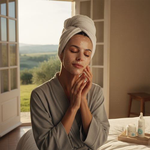 Aqua Hydration Mask – Rose Gold Marble